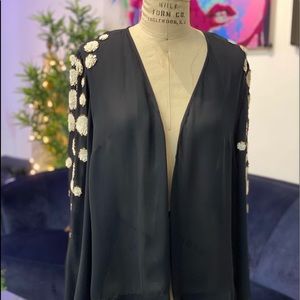 Dries Van Noten Circles Embellished Sleeves Cardi